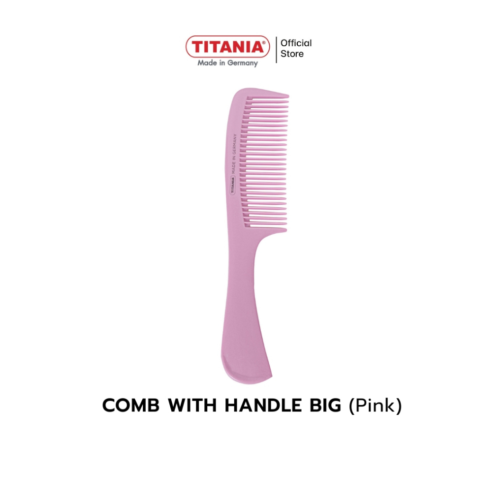 TITANIA Comb with handle Big หวีซี่มีด้าม หวีซี่ ขนาด 21 cm. นำเข้าจากเยอรมันนี