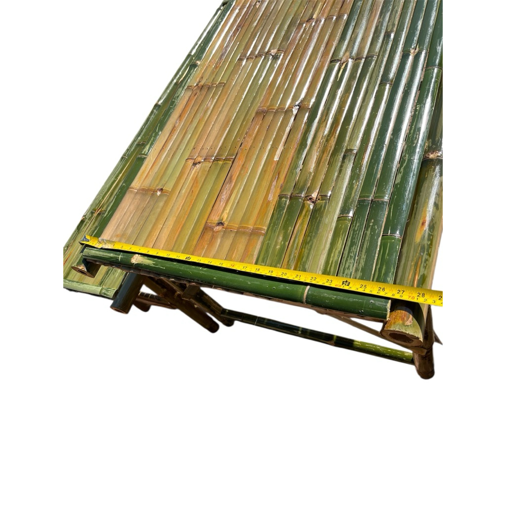 ชุดโต๊ะไม้ไผ่ใหญ่ (ลงแล็กเกอร์เคลือบเงา)  ขนาดโต๊ะกว้าง 70 ซม. ยาว160ซม. สูง70 ซม. - รูปที่ 2