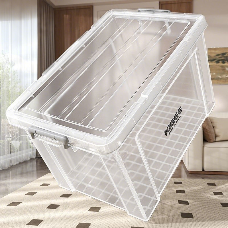 NeatBox กล่องเก็บของ 60-440 ลิตร มีล้อ สีโปร่งใส ลังพลาสติก แบบอเนกประสงค์ ลังพลาสติก กล่องพลาสติก