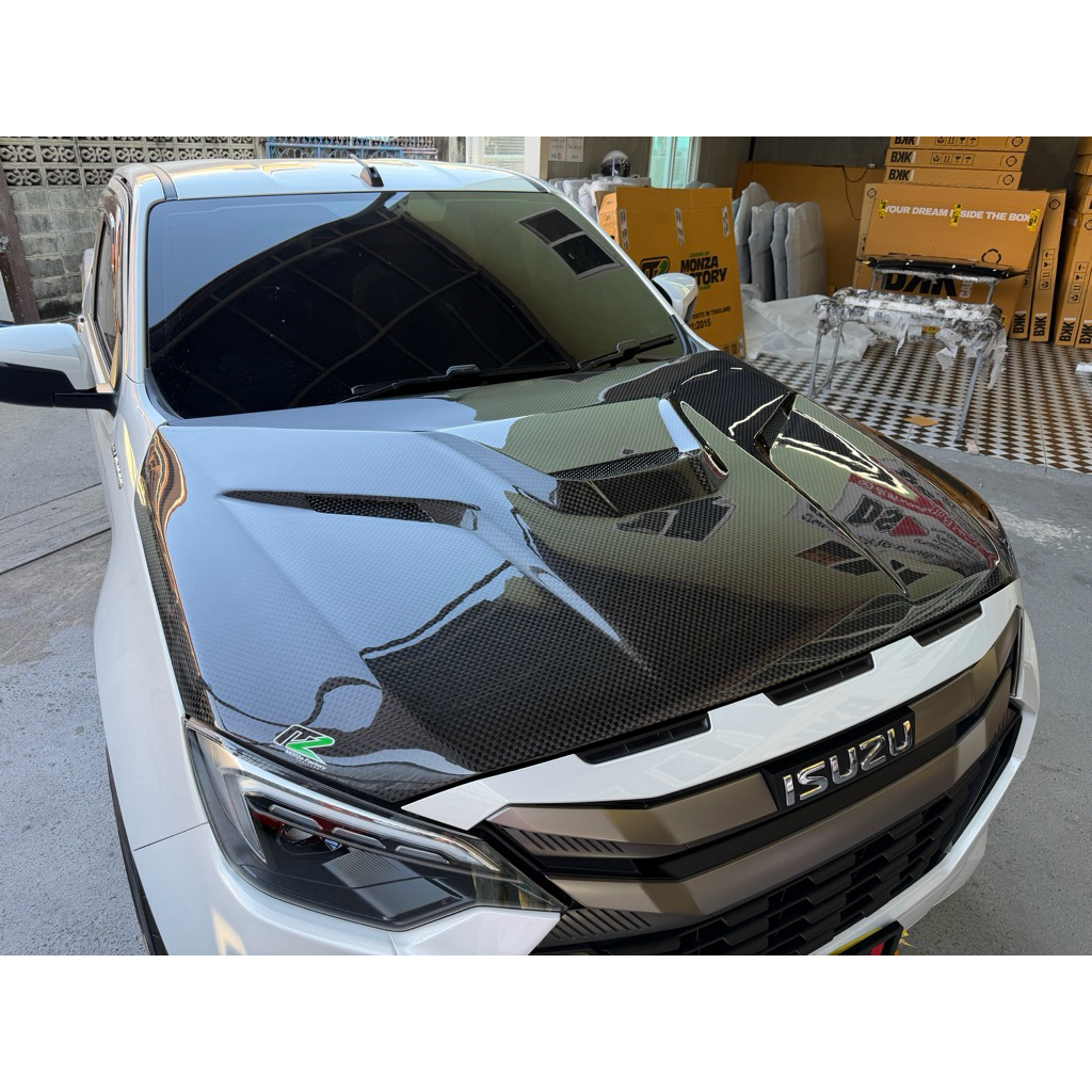 ฝาคาร์บอน Monza  Bkk แท้ ‼️ใส่ Dmax Mux ปี 24-26 โฉมล่าสุด⚠️