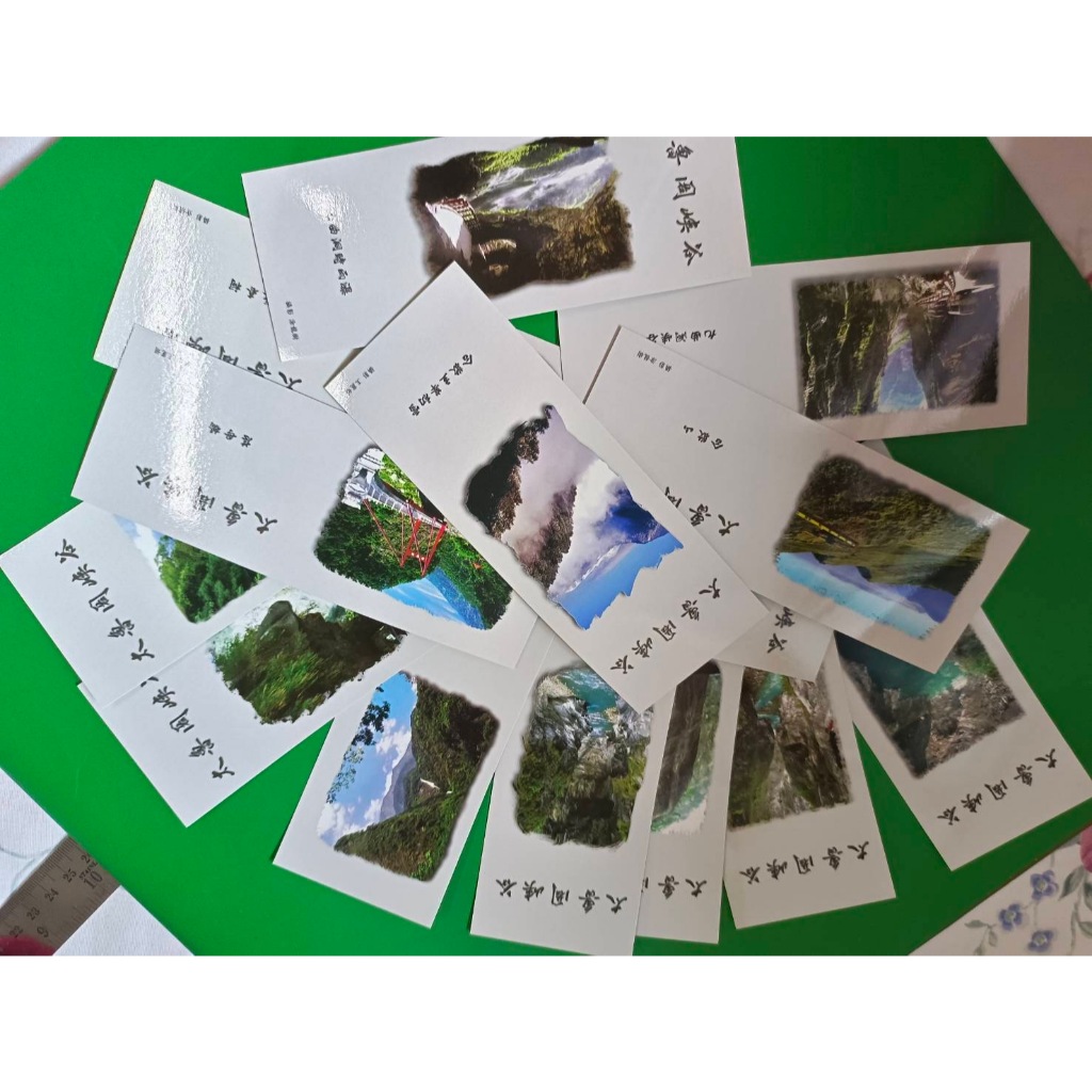 🌿 Taroko National Park Landmark Card Set (14 ใบ / หน้า–หลัง)      ของที่ระลึกจากไต้หวัน ที่สวยงาม คว