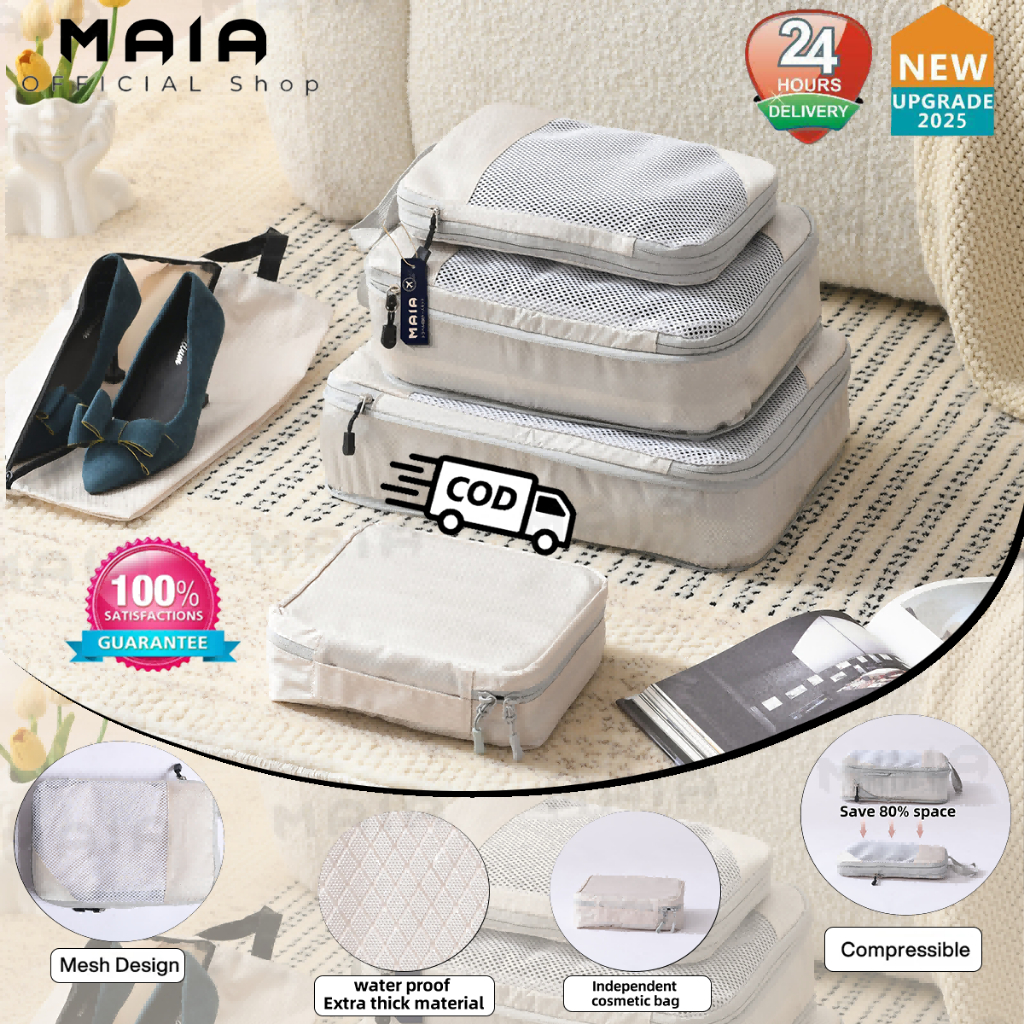 3/4/5/6/7/8/9 ชิ้น Set กระเป๋าเก็บของกันน้ำ สำหรับกระเป๋าเดินทาง กระเป๋าชุด  ถุงเก็บของสําหรับเดินทา