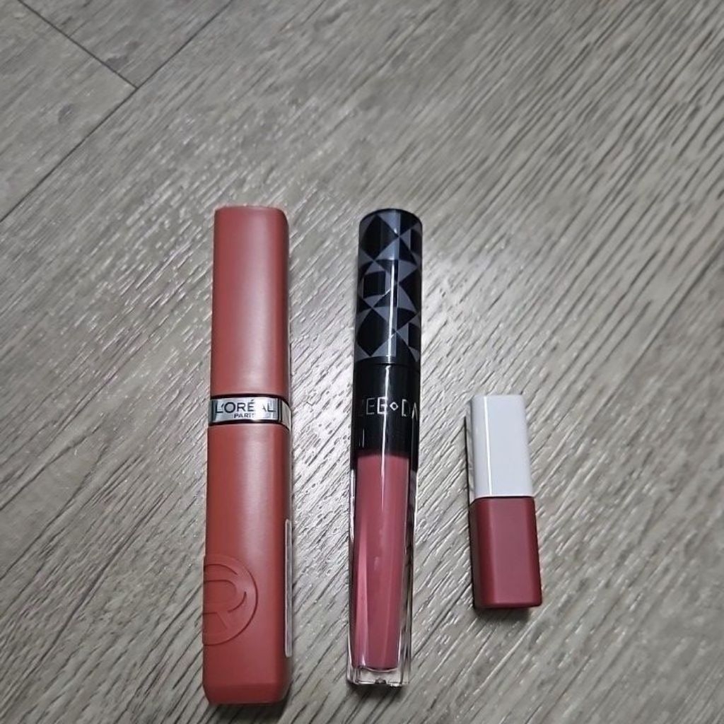 ลิปสติกloreal,zeeda,maybelline**ส่งต่อ3แท่ง**โทนสีชมพู**เบอร์601,05