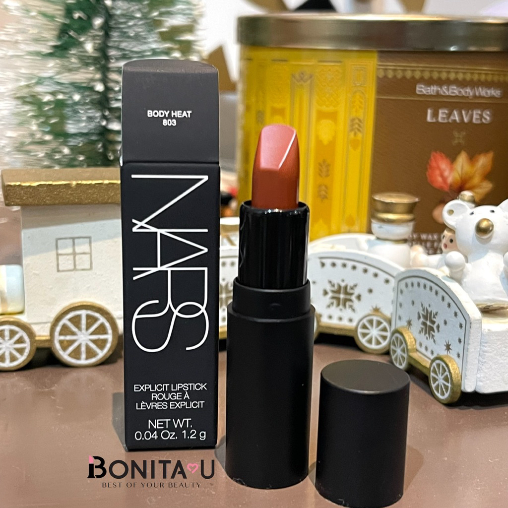 ⚡️ส่งทันที⚡️ NARS Explicit Lipstick 1.2g #803 Body Heat ลิปสติก เนื้อซาติน