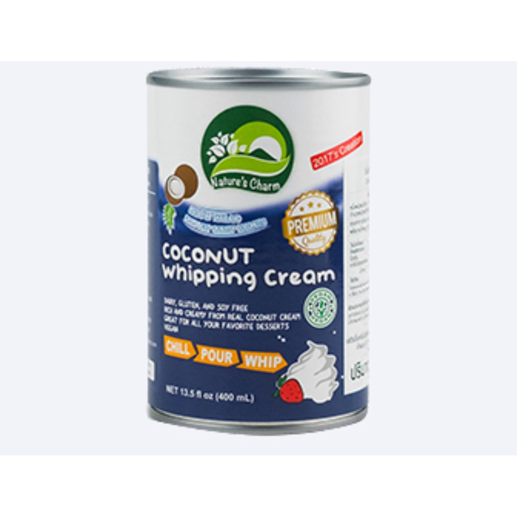 Nature’s Charm Evaporated coconut Milk/ Coconut Whipping Cream 400g/Sweetened Condensed Coconut Milk