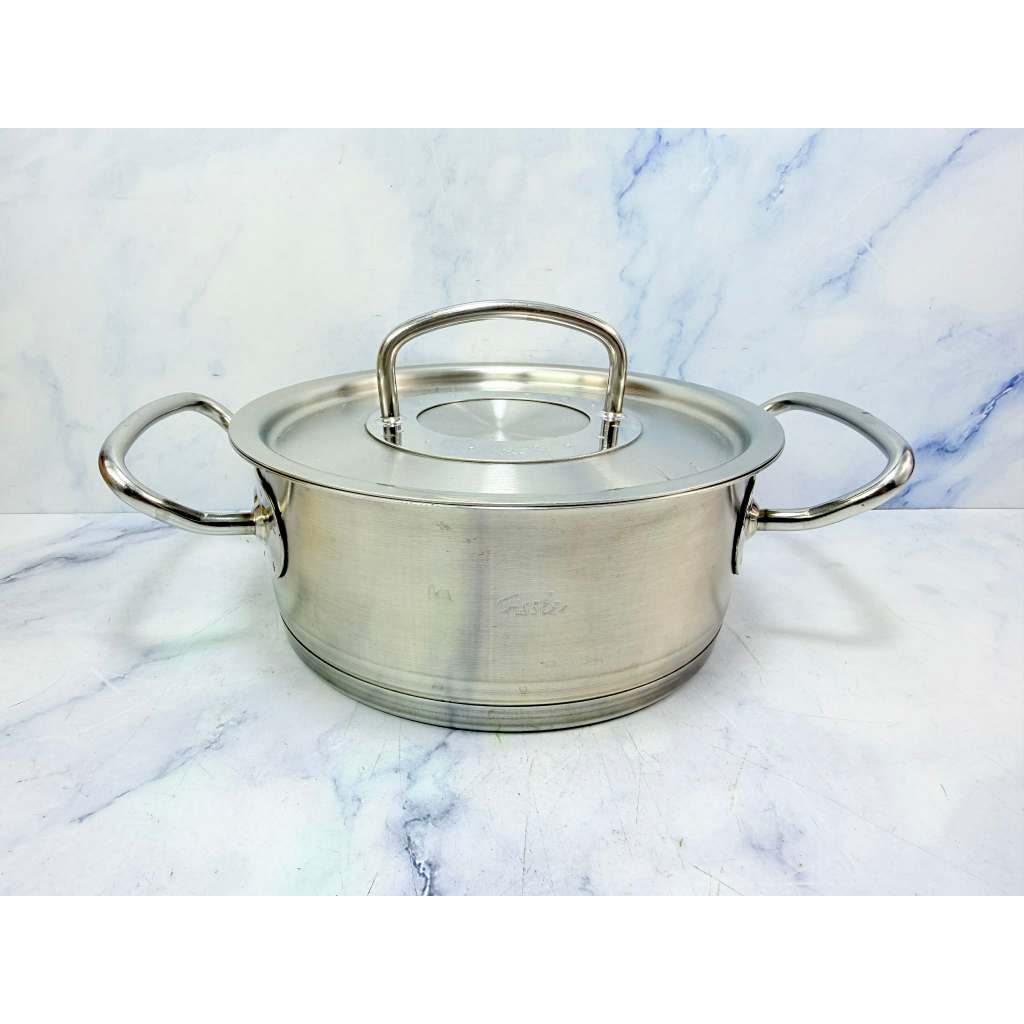 Fissler หม้อสองหู ขนาด 18cm. Made in germany (1925) สินค้ามือสองสภาพดี