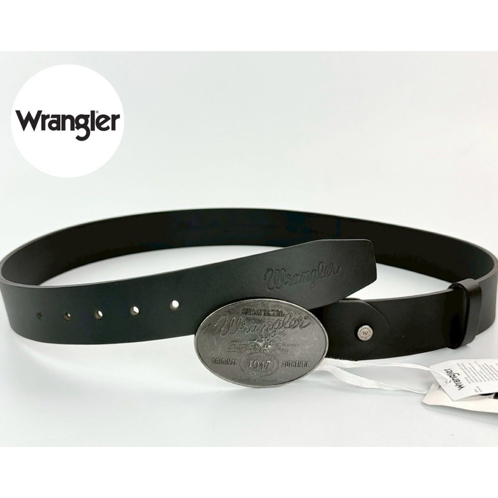 เข็มขัดผู้ชายWrangler ของแท้จาก Shop 100% หนังแท้ ไซด์ 38เอว 32-42เอวเล็กเจาะรูเพิ่มได้ให้ป้ายเต็ม 1,490มีโค้ดลดเหลือ4xx