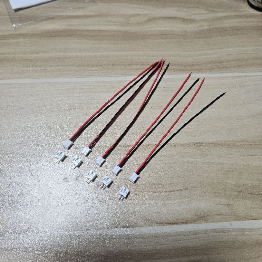 Connector PH2.0 ตัวเมีย+ตัวผู้ พร้อมสายไฟ 26AWG ยาว 12CM 5 ชุด