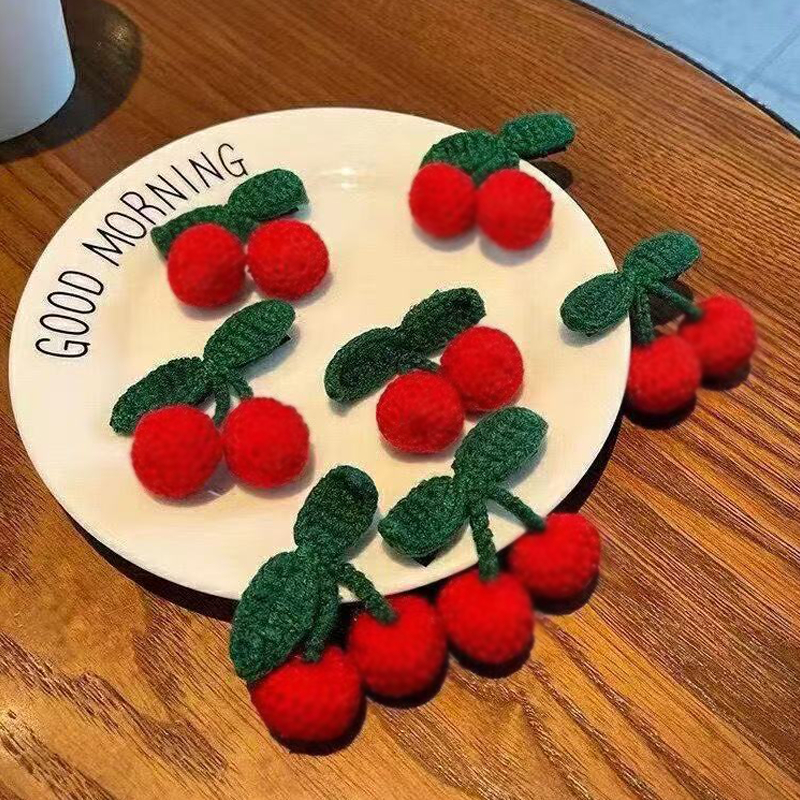 กิ๊บติดผมรูปผลเชอร์รี่น่ารัก เหมาะสำหรับติดผมหน้าม้า แพ็คคู่สุดน่ารักและหวานแหวว - รูปที่ 3