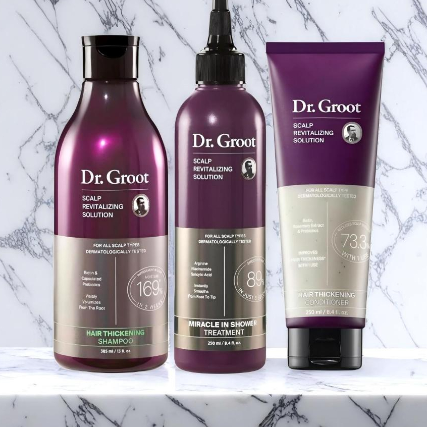 Dr.Groot Thickening Shampoo & Conditioner for Hair Loss – for Hair Thinning, Shedding