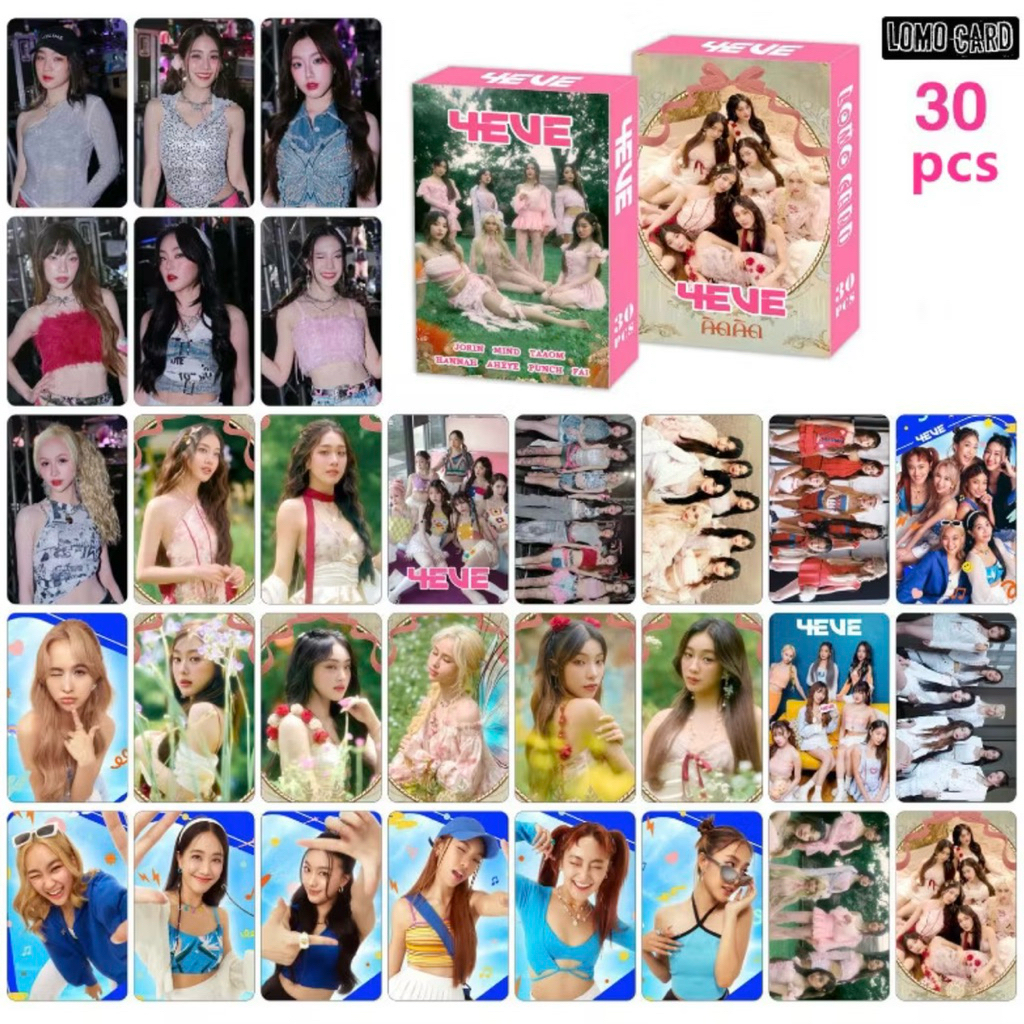 30ชิ้น 4 EVE การ์ดโลโม่โฟโต้การ์ด การ์ดโฮโลแกรม การ์ดโลโม่ ของสะสมไอดอล
