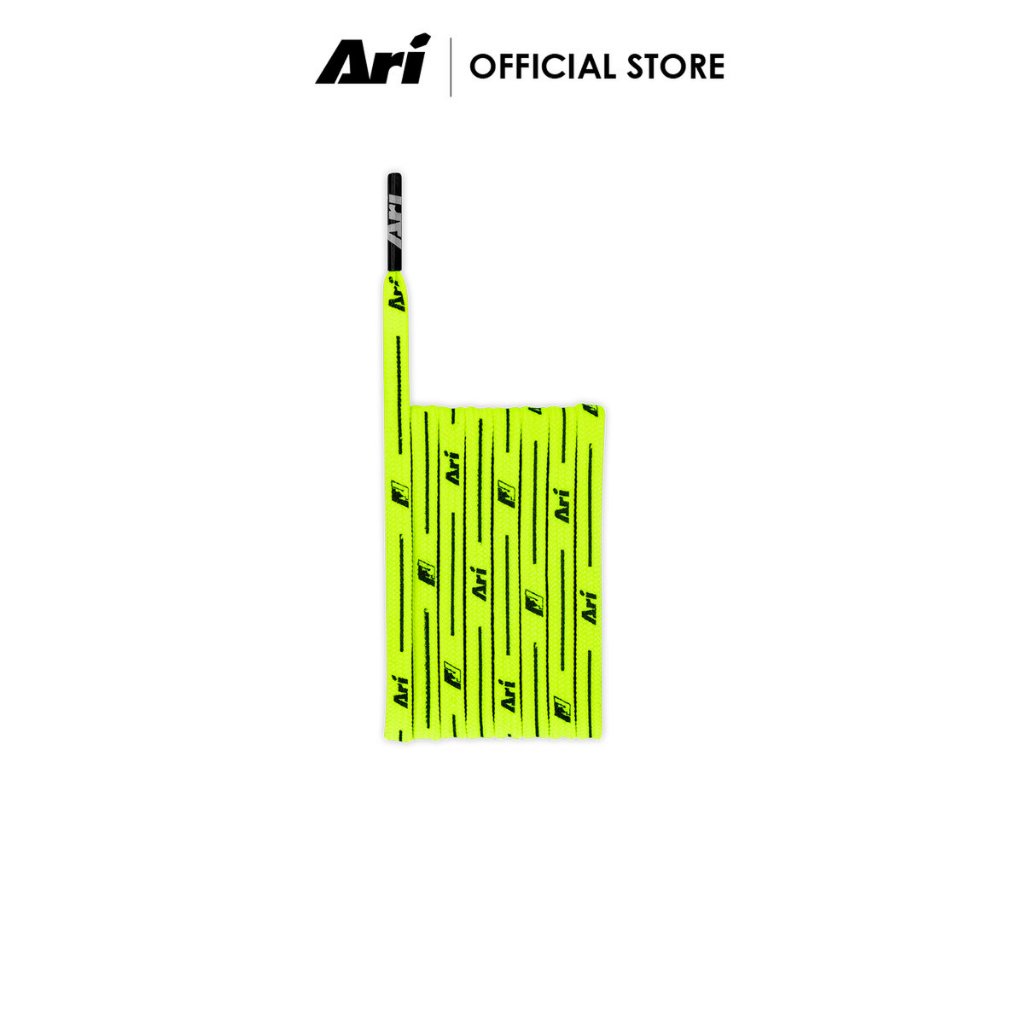 ARI COLORFUL SHOELACES - LIGHT GREEN เชือกรองเท้า อาริ COLORFUL สีเขียวสะท้อนแสง