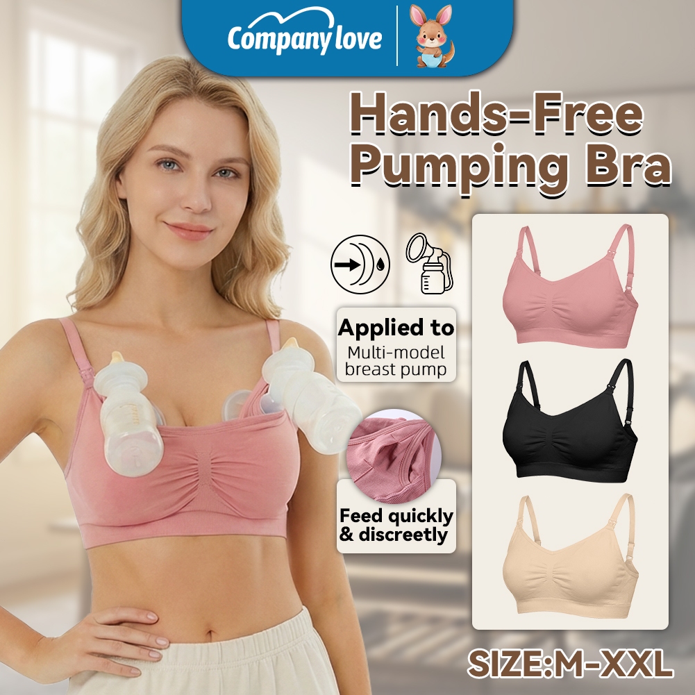 Company Love ชุดชั้นในเลี้ยงลูกด้วยนม Breast-cup underwear ยกทรงสำหรับให้นมและปั๊มนม แบบบางเบามือฟรี สบายสวมใส่หลังคลอด