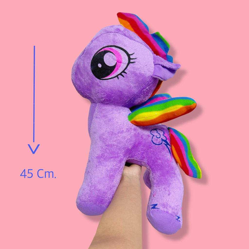 พร้อมส่ง ตุ๊กตาม้าโพนี่ Pony ตุ๊กตาโพนี่ my little pony ของขวัญน่ารัก โพนี่ ของแต่งห้อง ราคา ถูกที่สุด ดีลบีเคเค แกลเลอรีภาพที่ 4