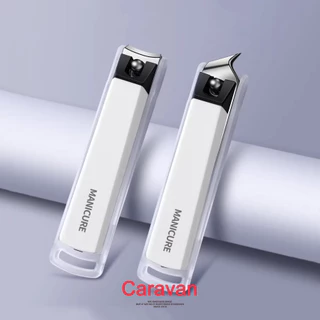 Caravan Crew Nail clippers กรรไกรตัดเล็บ สแตนเลส ด้ามจับถนัดมือ คมกริบ ตัดง่าย กรรไกรตัดแต่งเล็บ