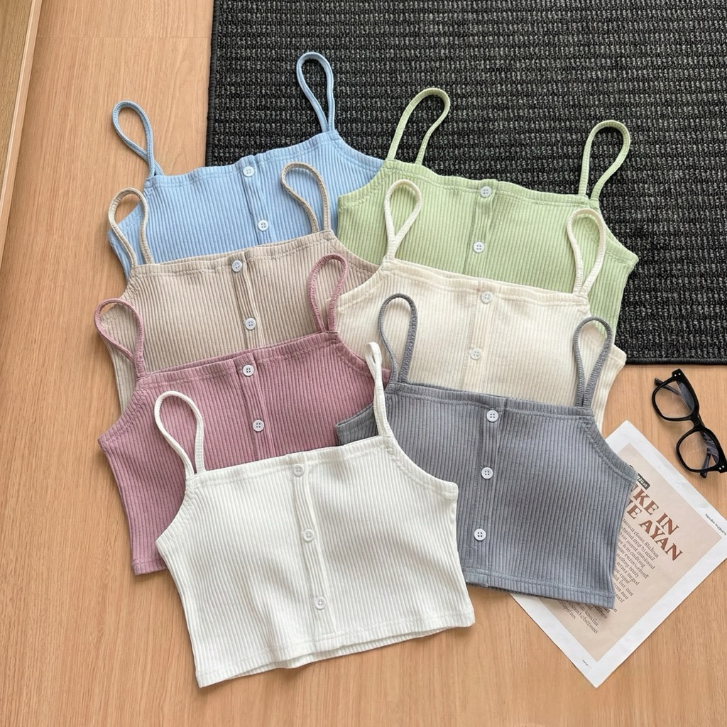conycolours | Bunny Rib Tank เสื้อกล้ามสายเดี่ยว ผ้าร่อง