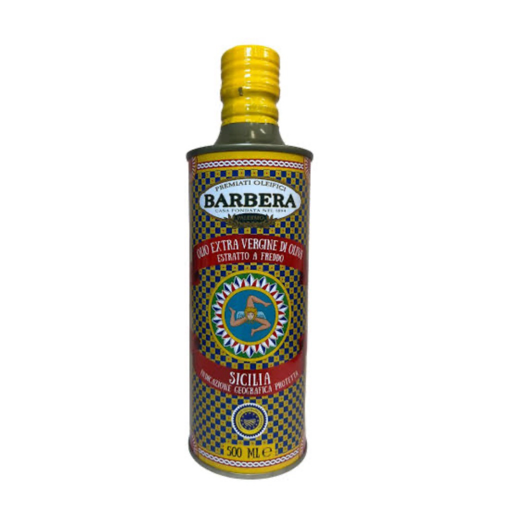 BARBERA IGP SICILIA Extra Virgin Olive Oil/Organic Extra Virgin Olive Oil 500ml น้ำมันมะกอกธรรมชาติ