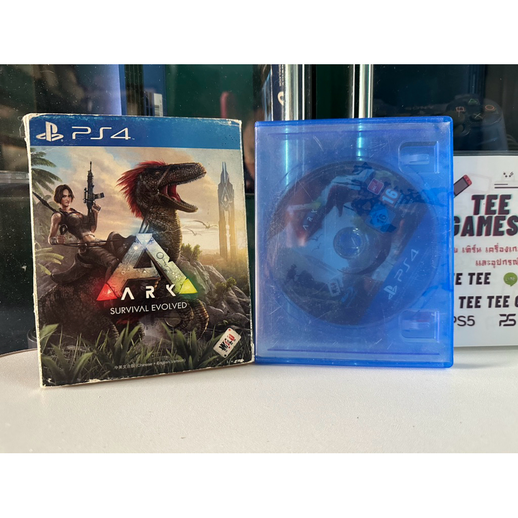 ark survival evolved ps4 แผ่นมือสอง ภาษาอังกฤษโซนall แผ่นสวยใช้งานปกติ แป้นใช้เล่นกับเพลย์ห้าได้