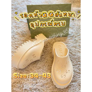 ⭐️รองเท้าจีจีส้นหนาpreorder⭐️!อุปกรณ์ครบ✅รีวิวแน่น ✅การันตีงานสวยเป๊ะ(หน้าเท้ากว้าง/อูมมากแนะนำเพิ่ม1ไซส์)