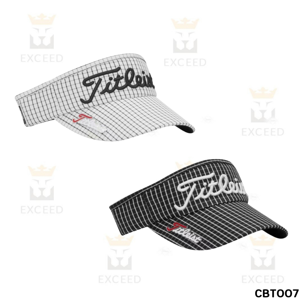 หมวกกอล์ฟแบบเปิดหัว TT ลายตาราง พร้อมมาร์คเกอร์ (CBT007) GOLF CAP TT With Magnetic Marker