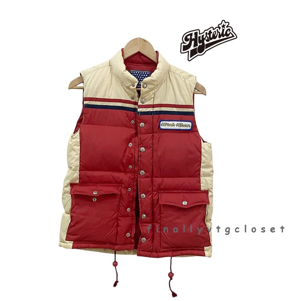 HYSTERIC GLAMOUR Red Puffer Vest