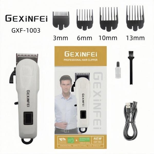 เครื่องตัดผม เครื่องตัดผมไฟฟ้า ไร้สาย ตัดผมที่บ้าน เครื่องเล็มขน GXF1003 สำหรับผู้ชาย ผู้หญิง เด็ก ครอบครัว เงียบ ปลอดภั