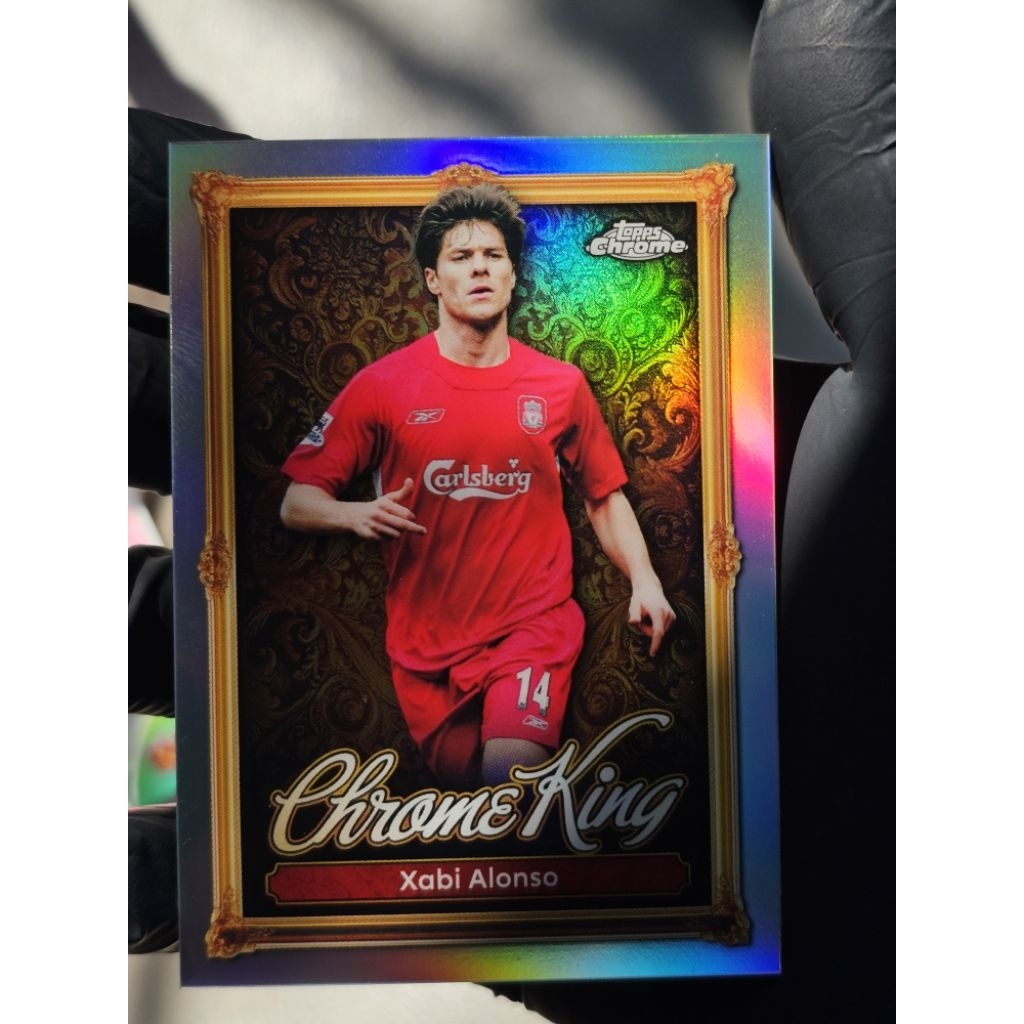 Topps Chrome King Xabi Alonso | Insert | Liverpool | การ์ดฟุตบอลแท้ สภาพสวย