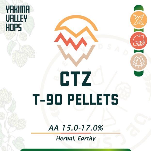 T90 CTZ Hops (56g.) Crop 2024
