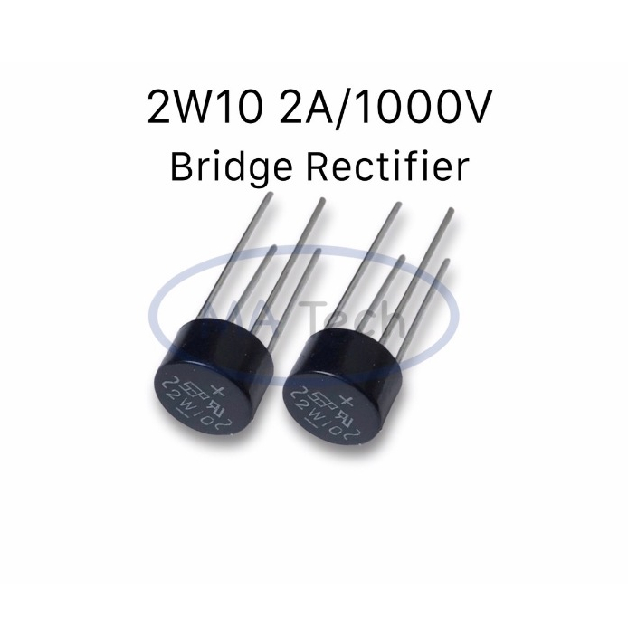 2W10 2A 1000V ไดโอดบริดจ์ กลม 2A 1000V Bridge Rectifier DIP-4 2A/1000V