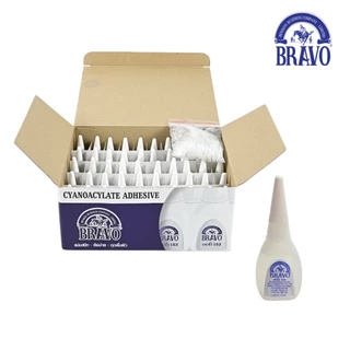 BRAVO 153 by Fixdee ยกกล่อง กาวร้อนอเนกประสงค์ แห้งเร็ว สำหรับพลาสติก โลหะ ไม้ งานซ่อม DIY