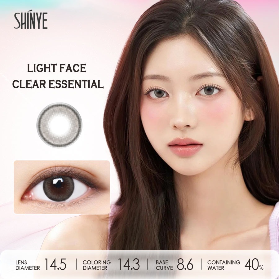 SHINYE คอนแทคเลนส์สี 2 ชิ้น เลนส์ตาสวยคุณหนู เลนส์นุ่ม สีน้ำตาล สีฟ้า 14.5MM ตาโต เกรดการใช้งาน 6 เดือน(0.00-4.50)