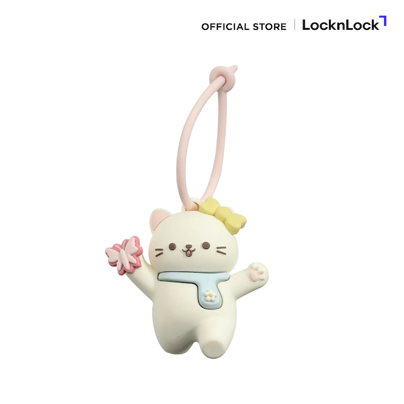 LocknLock ที่ห้อยแก้วน้ำ Frisky Kitten รุ่น LAC041WHT