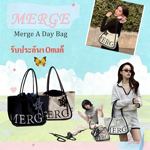 💢official ของแท้💯% แท้MERGE A DAY BAG L/M/mini มี 6 สีให้เลือก Merge กระเป๋า official