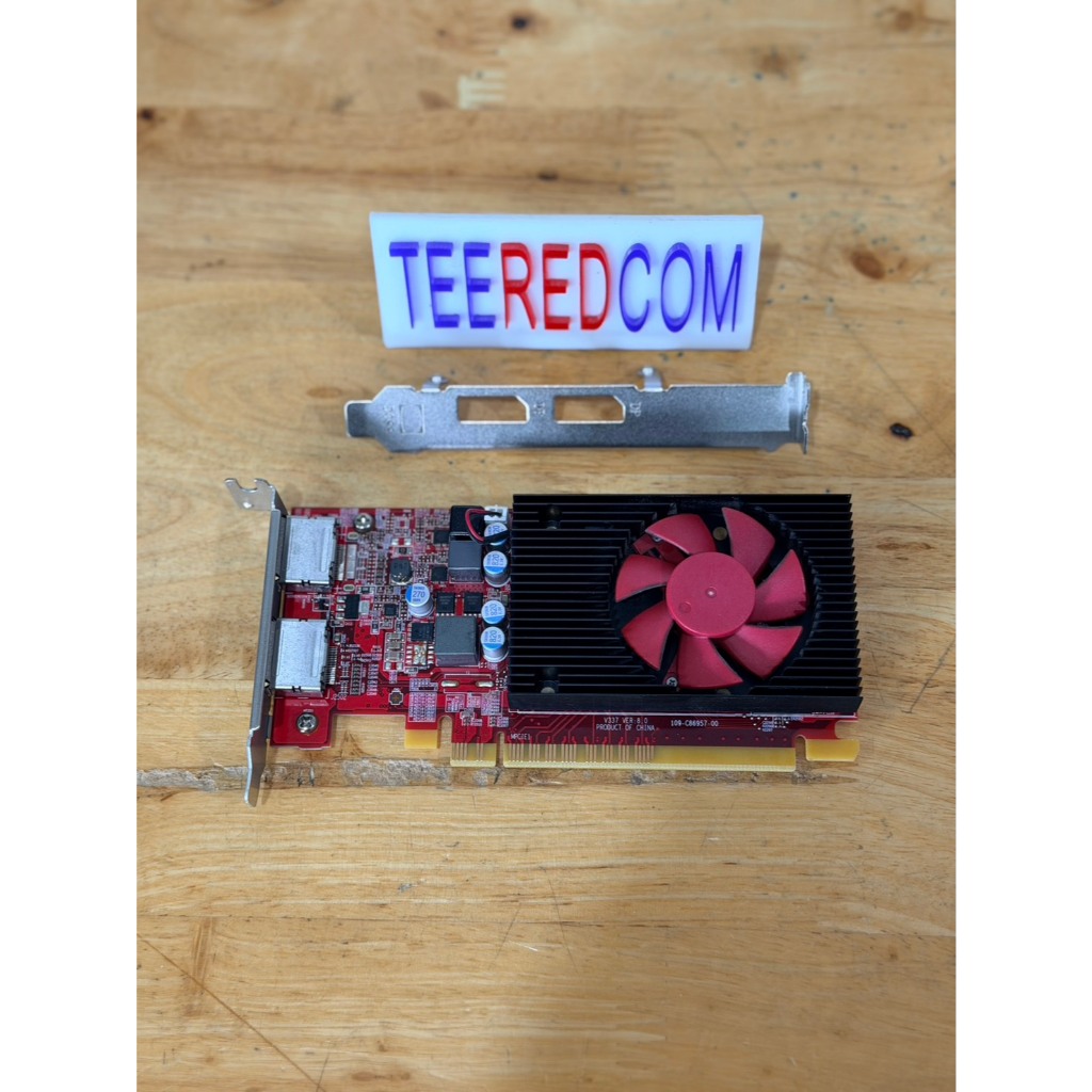 การ์ดจอ LOWPROFILE Redeon R7 430 2GB DPX2 GDDR5 ขาlow profile เเละ ขายาวใส่เคสใหญ่ ขายาว มือสอง