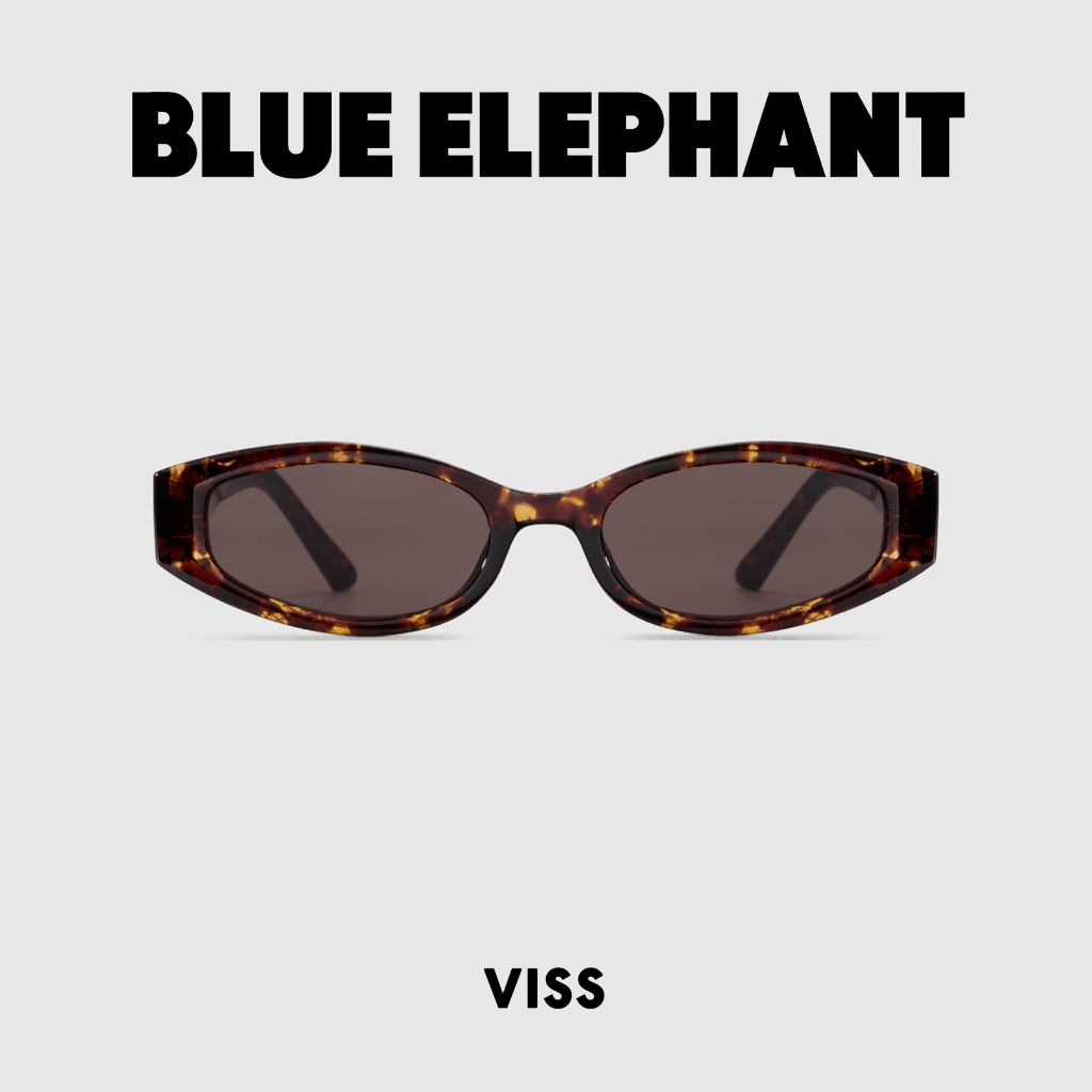 SUNGLASSES BLUE ELEPHANT - VISS (Black , Jelly Green, Leopard , Purple Brown , Red)