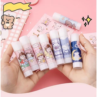 🌈กาวแท่ง ลายการ์ตูน🌈glue stick กาวPVA ✔️พร้อมส่งในไทย 🎲คละลาย เครื่องเขียน กาวแท่งแบบพกพา กาวแข็ง