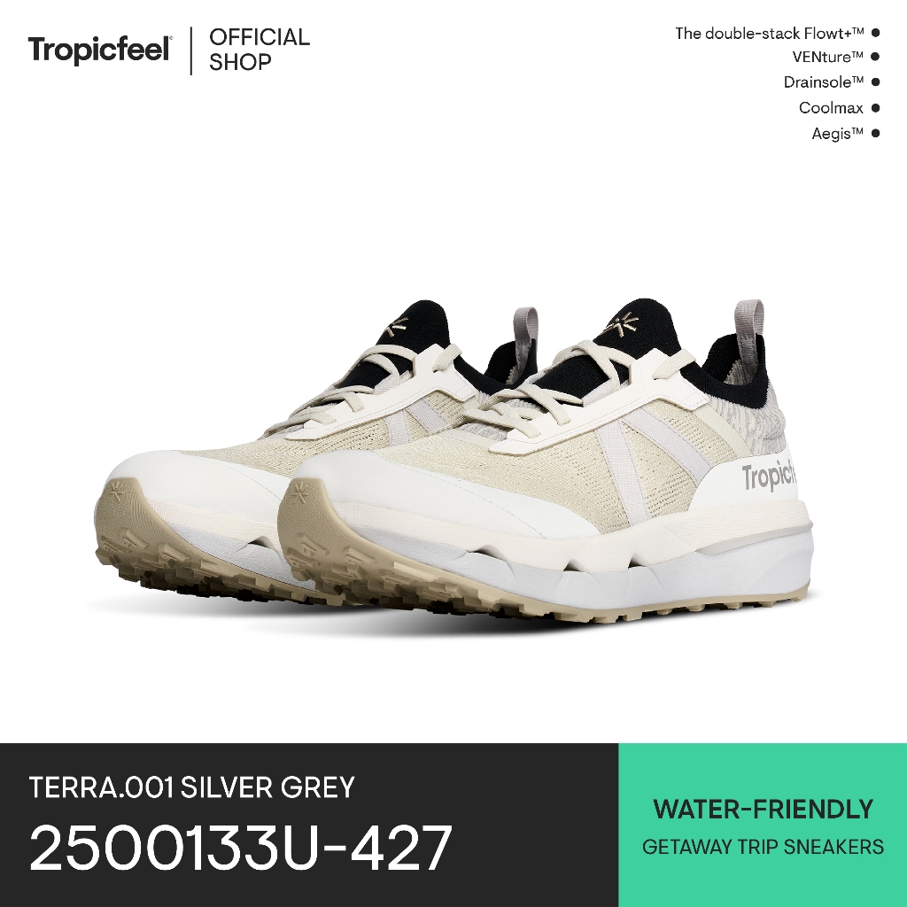 Tropicfeel Terra.001 Silver Grey รองเท้าผ้าใบ (2500133U427)