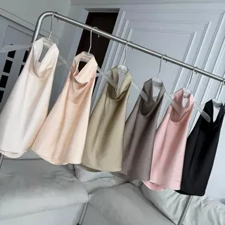 PT443 Bella Silky Satin เสื้อคล้องคอผ้าซาติน PROMTHONG