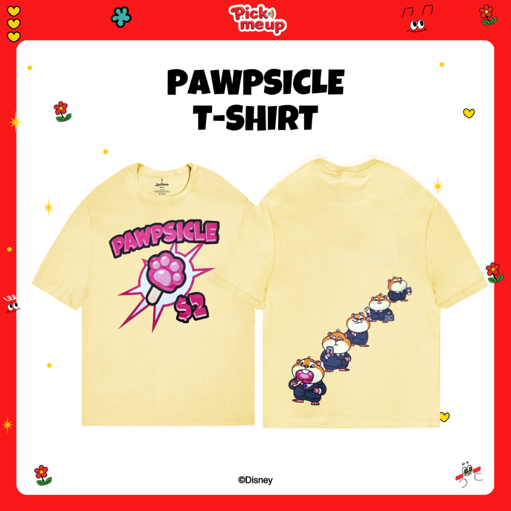 PickMeUp เสื้อยืดลาย PAWPSICLE ลิขสิทธิ์ Disney