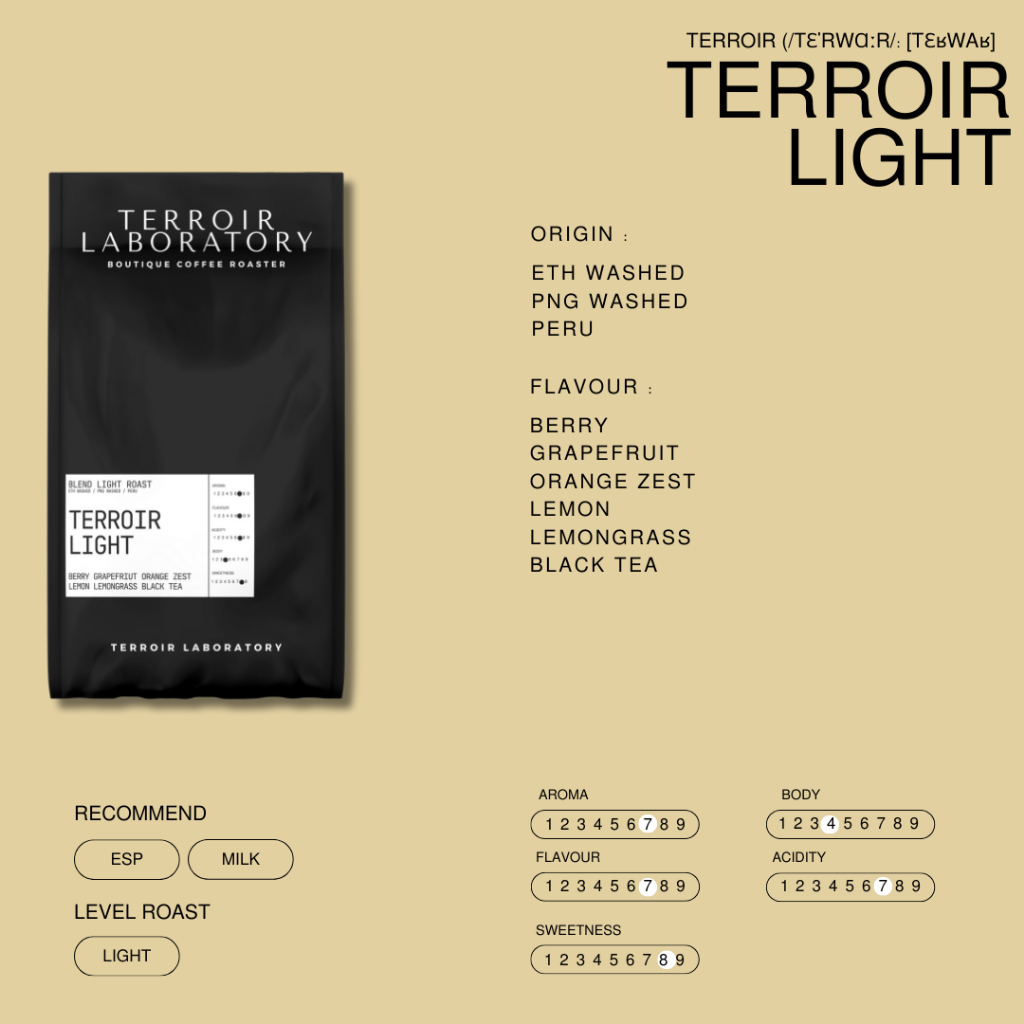 Terroir Light | Light Roast | กาแฟ Blend