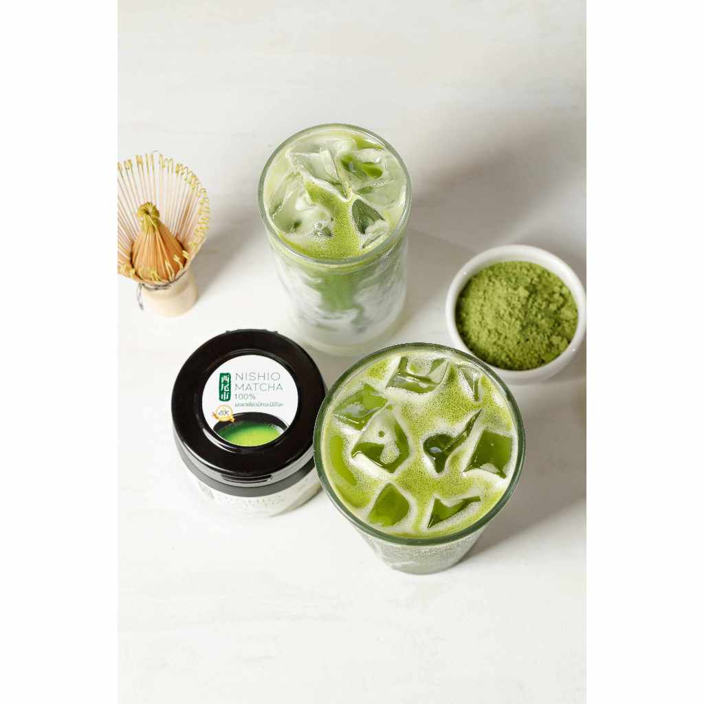 ผงมัทฉะญี่ปุ่นนิชิโอะ Nishio matcha 100% ราคา ถูกที่สุด ดีลบีเคเค แกลเลอรีภาพที่ 7