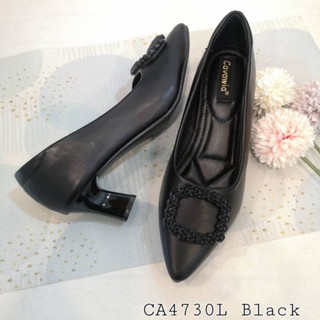 รองเท้าคัทชู  Cavawia ส้นใหญ่สูง2นิ้ว CA4730L