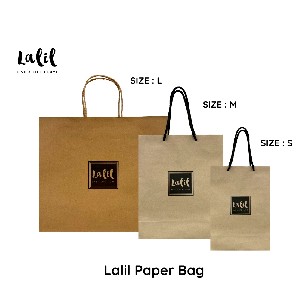 Lalil Paper Bag (ถุงกระดาษลลิล สำหรับใส่ของขวัญ)