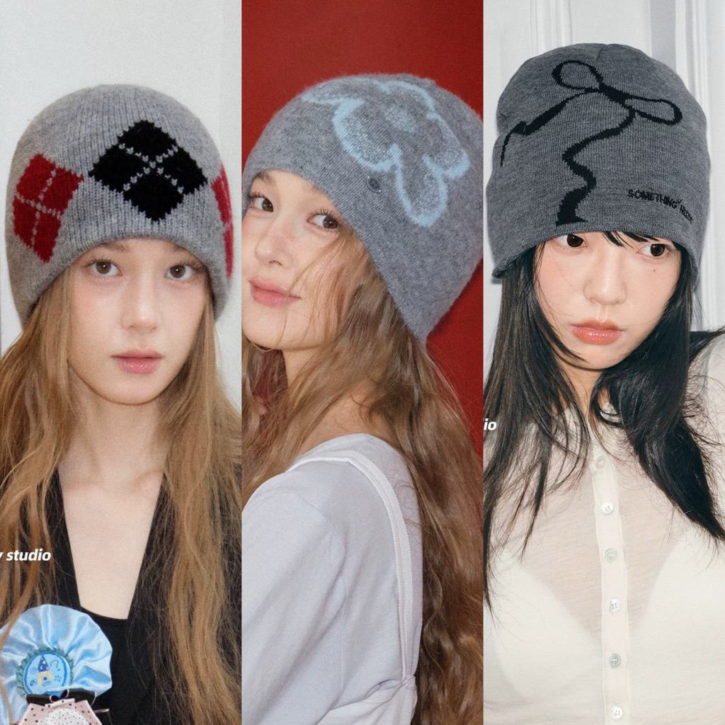 gurls.girl | Feytiy Studio knit beanie หมวกบีนี่ไหมพรมมีหลายแบบ ส่งจากไทย