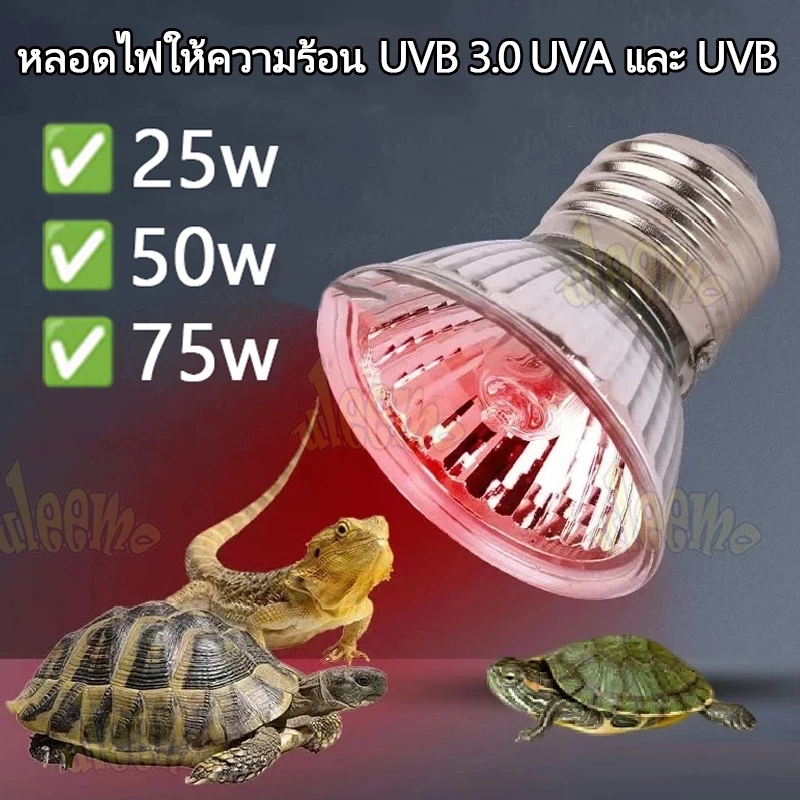 ถูก💯🥇Minisun หลอดไฟให้ความร้อน UVA + UVBเสริมแคลเซียม ไฟนก ไฟเต่า ไฟกิ้งก่า ใช้คู่กับขั้วหลอดไ