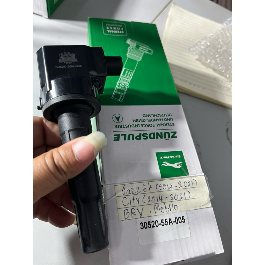 คอยล์ฮอนด้าแจ๊ซ HondaJazz 30520-55A-005 รุ่น GK (2014-2021), City (2014-2021), BRV, Mobilio