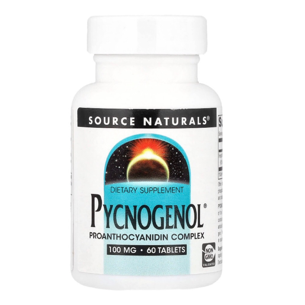 พร้อมส่ง!!! Source Naturals, Pycnogenol®, 100 mg, 60 Tablets