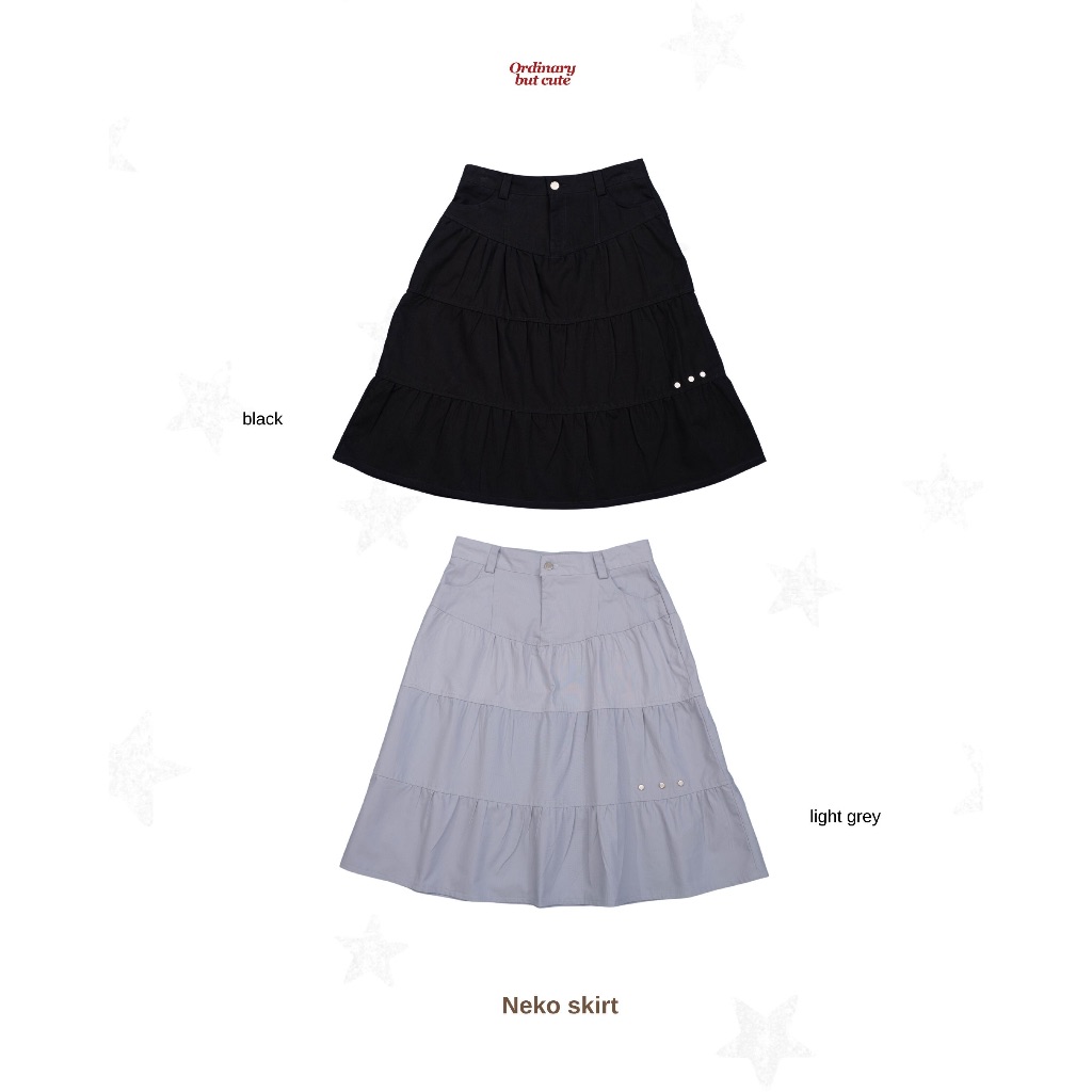 ODBC Neko skirt  กระโปรงดีเทลปักหมุด signature ราคา ถูกที่สุด ดีลบีเคเค แกลเลอรีภาพที่ 9