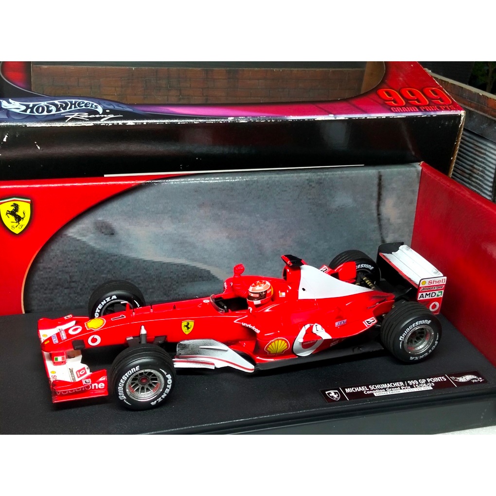 โมเดลรถ โมเดลรถแข่ง ฟอร์มูล่าวัน Formula1 F1 1/18 * มือสอง * Ferrari F2003 999GP Michael Schumacher 