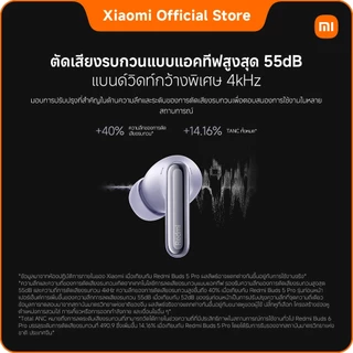 Redmi Buds 6 Pro｜ไดร์เวอร์ Coaxial สามตัว｜ระบบเสียงแบบดื่มด่ำ ｜ตัดเสียงรบกวนความถี่กว้างพิเศษ